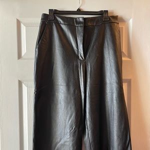 Express Faux Leather Cropped Pants